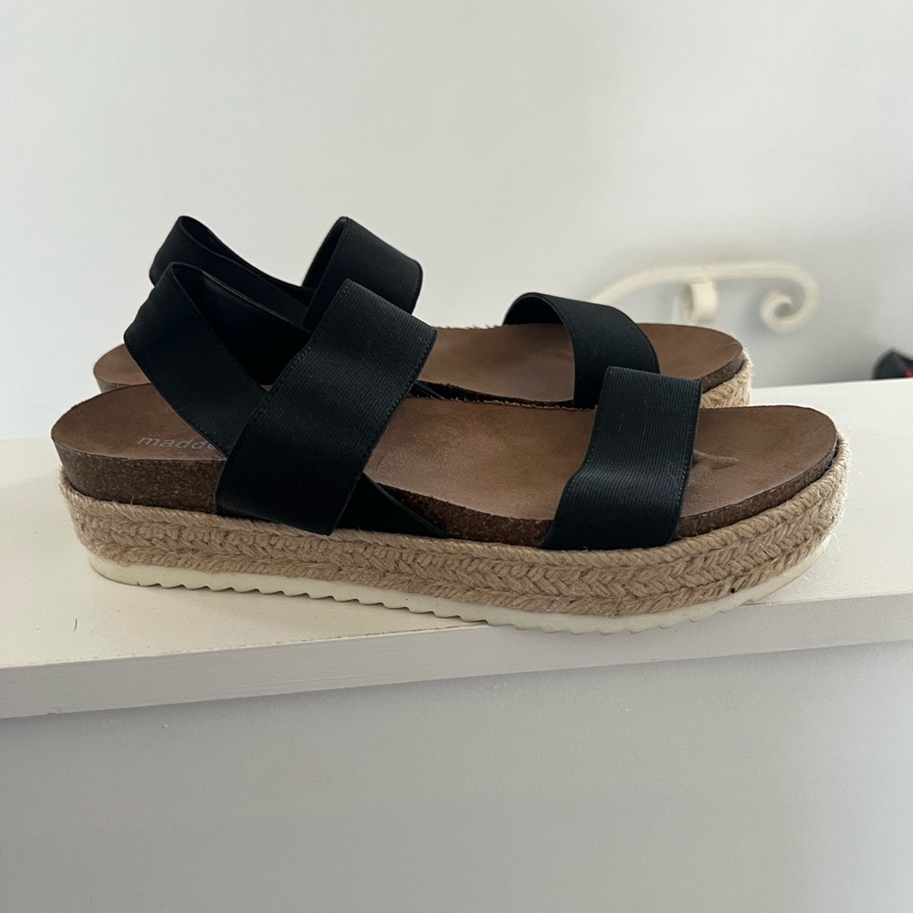 Size 8.5 Steve Madden/Madden Girl espadrilles sandals.